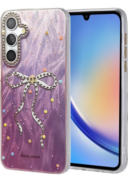 Samsung Galaxy A34 5g Kılıf Blade Aynalı Desenli Kapak - Desen 1