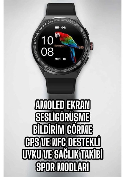 Akıllı Saat Dokunmatik Ekran Sesli Görüşme ve Bildirim Görme Sağlık Takibi indirimleri