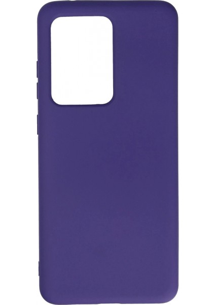 Samsung Galaxy S20 Ultra Kılıf Nano Içi Kadife Silikon - Mor