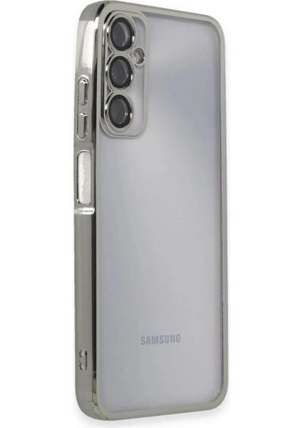 Samsung Galaxy A05S Kılıf Lensli Silikon - Gümüş fiyatları