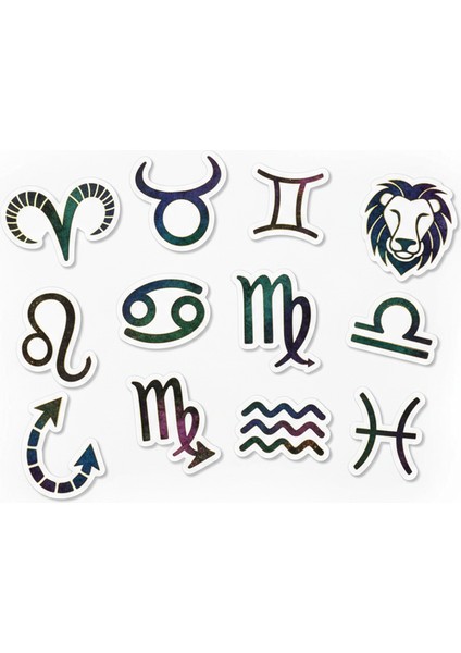 Burçlar Telefon Laptop Notebook Tablet Defter Matara Stiker Etiket ST2327