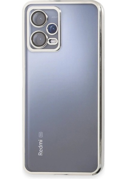 Xiaomi Redmi Note 12 Pro 5g Kılıf Lensli Silikon - GÜMÜŞ-(5796) - M998K345-R96998