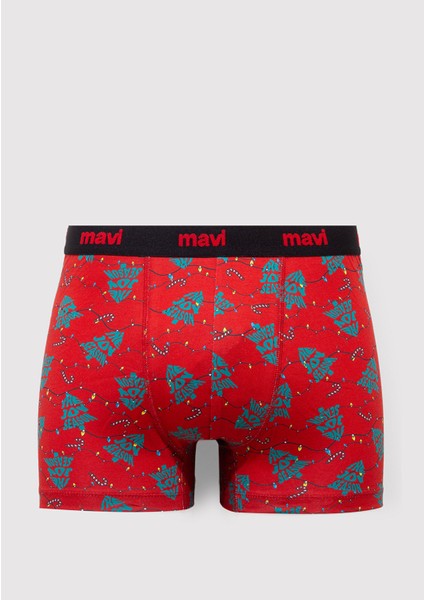 Yılbaşı Temalı Baskılı Boxer 0912134-32421