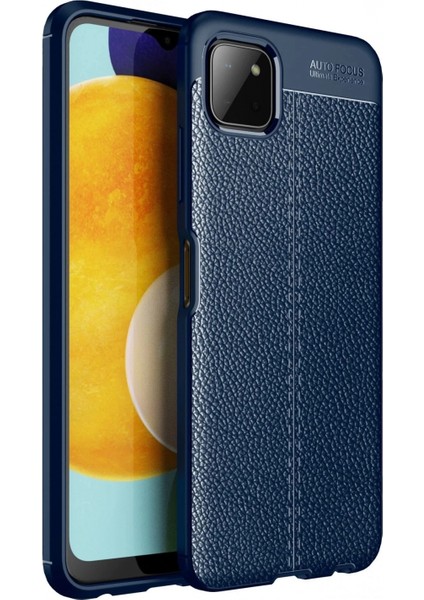 Samsung Galaxy A22 Kılıf Auto Focus Kapak - Lacivert