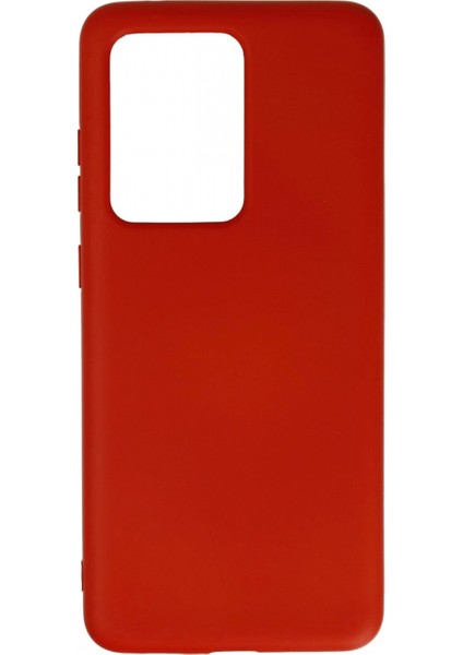 Samsung Galaxy S20 Ultra Kılıf Nano Içi Kadife Silikon - Kırmızı
