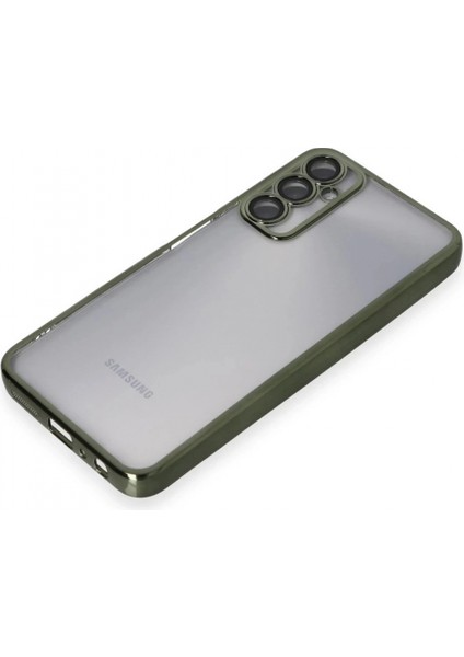 Samsung Galaxy A05S Kılıf Lensli Silikon - Yeşil fırsatları