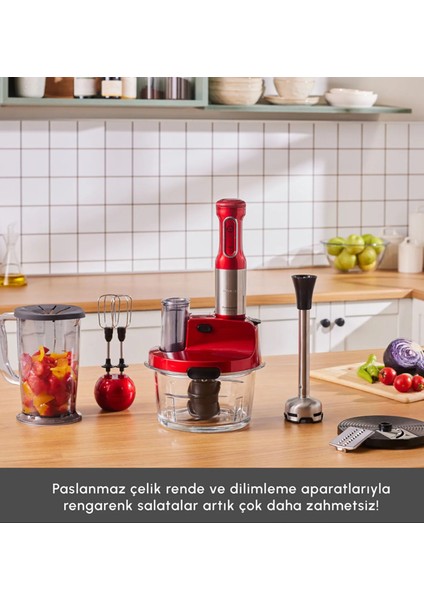 Sebze, Et ve Meyve Dilimle Doğra Karıştır Rendele Çırp Smoothie Yap 6 Bıçaklı 2500W Yüksek Güçlü Premium Mutfak Robotu & Blendır Inox modelleri
