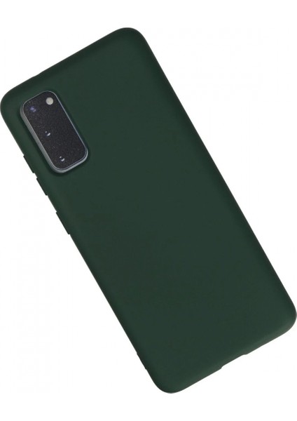Samsung Galaxy S20 Kılıf Nano Içi Kadife Silikon - Koyu Yeşil fiyatları