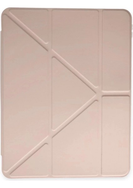 iPad 9.7 (2018) Kılıf Kalemlikli Mars Tablet Kılıfı - Rose Gold modelleri