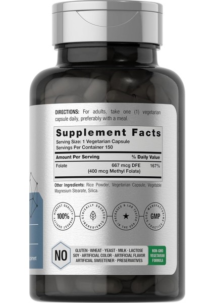 Horbäach Methyl Folate 400 Mcg 150 Vegan Caps fiyatları