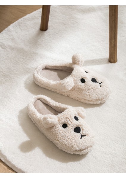 Yeni Sezon Köpek Figürlü Pelüş Kadın Ev Terliği fiyatları