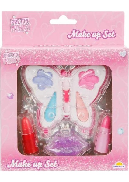 Bfs 4276 Pretty Pinky Kelebek Mini Makyaj Seti -Sunman