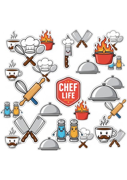 Mutfak Telefon Laptop Notebook Tablet Defter Matara Stiker Etiket ST2304