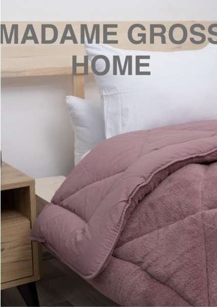 Home Bambu Premium Gül Kurusu %100 Pamuk Kumaş Silikon Dolgulu Yorgan 155X215 cm fırsatları