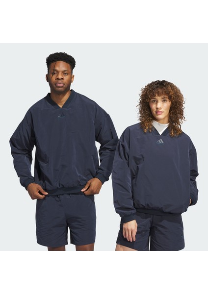 Performance IW5628 adidas Basketball Woven Crewneck Sweatshirt (Gender Neutral)