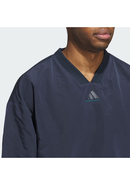 Performance IW5628 adidas Basketball Woven Crewneck Sweatshirt (Gender Neutral)