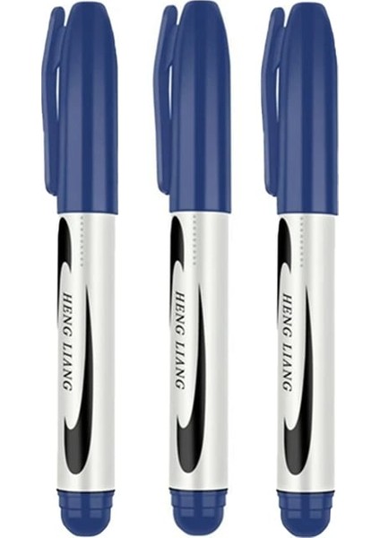 3 Adet Mavi Koli Kalemi Çuval Tahta Kalemi