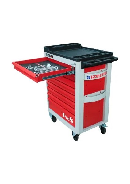 Izeltaş Pro Serisi Takım Dolabı 8 Çekmeceli - Dolu (206 Parça)