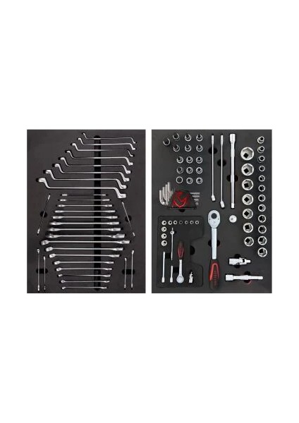 Izeltaş Pro Serisi Takım Dolabı 8 Çekmeceli - Dolu (206 Parça) modelleri