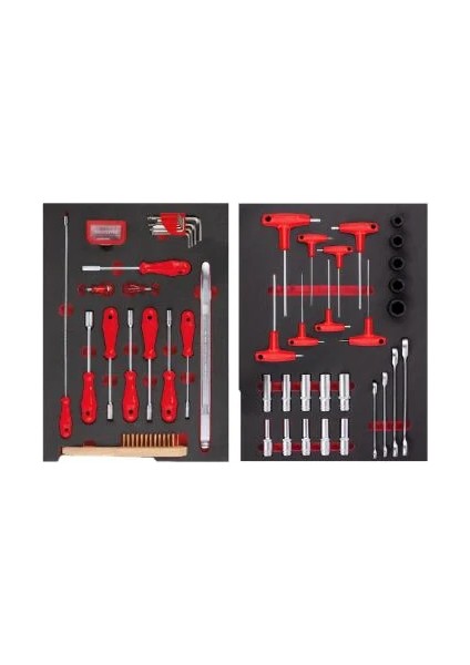 Izeltaş Pro Serisi Takım Dolabı 8 Çekmeceli - Dolu (206 Parça) fırsatları