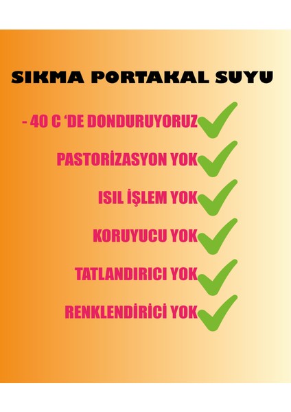 Dondurulmuş Sıkma Portakal Suyu 3 Adet x 950 ml. modelleri
