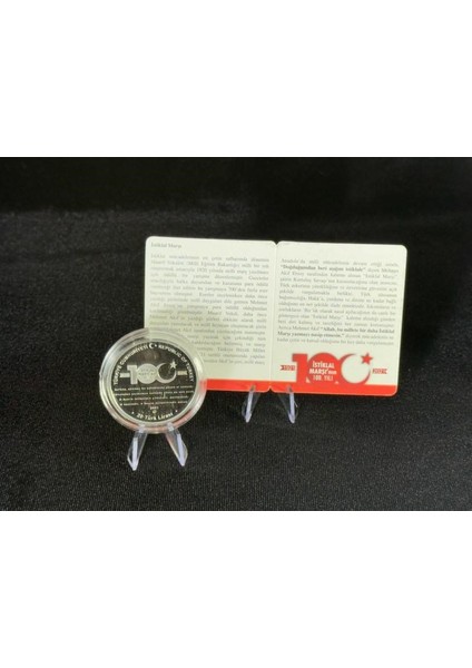 Istiklâl Marşı’nın 100. Yılı – Mehmet Âkif Ersoy Gümüş Hatıra Sikkesi (Darphane, 2021) modelleri