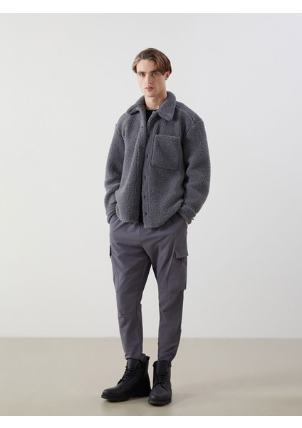 Yeni Sezon Rahat Kalıp Uzun Kollu Pelüş Erkek Gömlek Ceket fiyatları