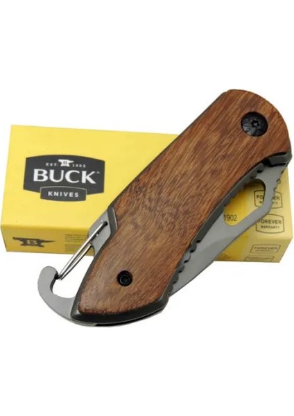 Buck X74 Çakı Ahşap 15 cm Manuel, Kemerlikli fiyatları