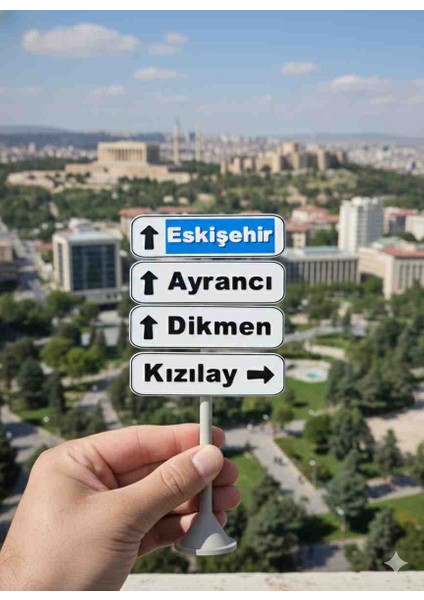 En Ankara Tabelası Büyük Boy 18 cm