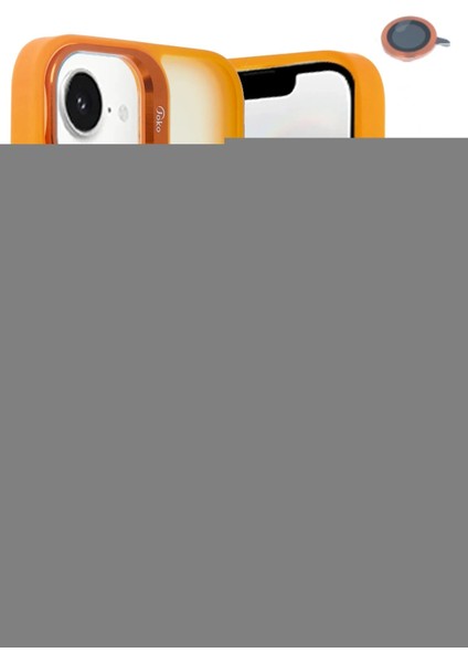 iPhone 16E Flet Lens Magsafe Kapak - Turuncu