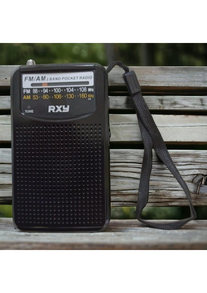 Bariton Cep Tipi Mini Analog Radyo Siyah