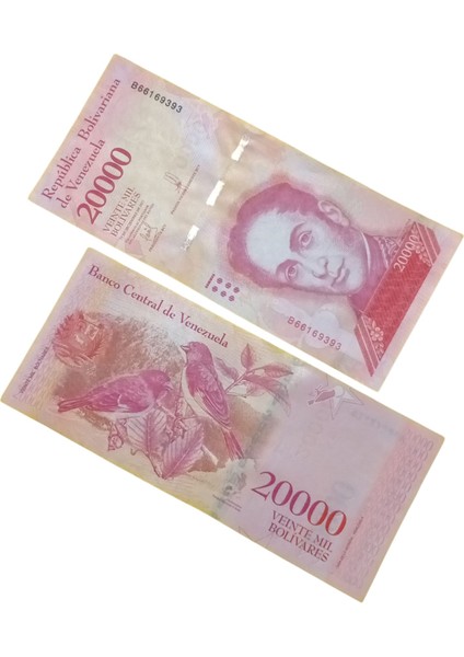 20000 Venezuella Bolivariana Koleksiyon Yabancı Kağıt Para.