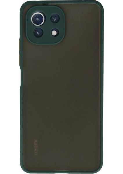 Xiaomi Mi 11 Lite Kılıf Montreal Silikon Kapak - Yeşil