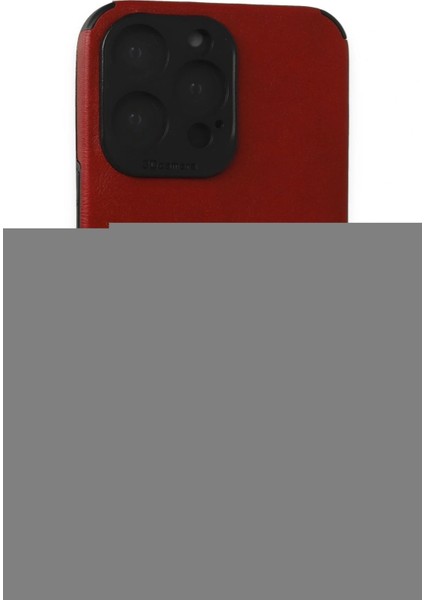 iPhone 15 Pro Kılıf Loop Deri Silikon - Kırmızı