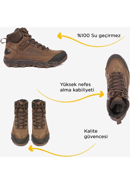 Erkek Duman Hakiki Deri Su Geçirmez Outdoor Bot 5K1GB00173
