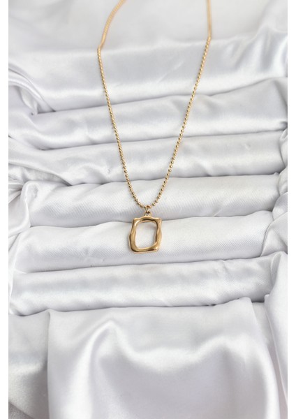 316L Çelik Zincir Gold Renk Model Kadın Kolye - TJ-BKO10688 modelleri