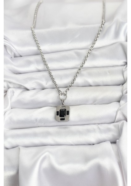 316L Çelik Zincir Gümüş Renk Vintage Model Kadın Kolye - TJ-BKO10686 fiyatları