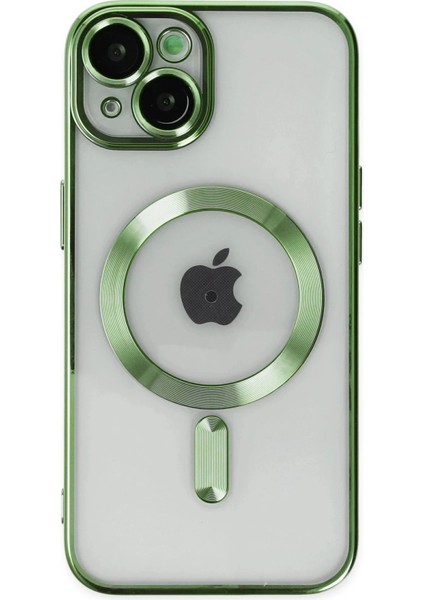 iPhone 14 Kılıf Kross Magneticsafe Kapak - Koyu Yeşil