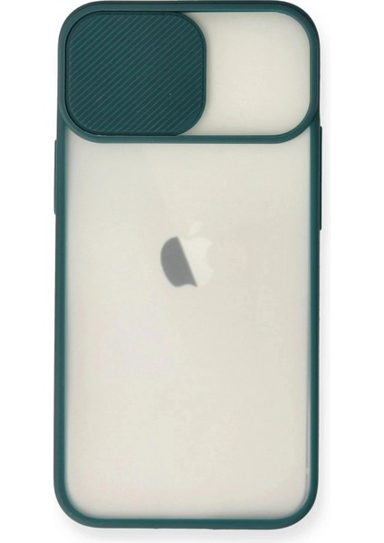 iPhone 11 Kılıf Palm Buzlu Kamera Sürgülü Silikon - Yeşil fiyatları