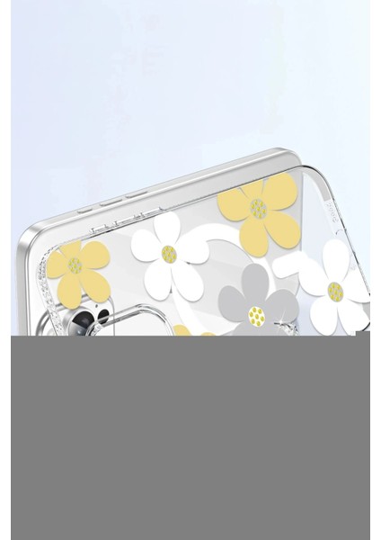 Apple iPhone 16 Pro Floral Magsafe Kapak - Pembe modelleri