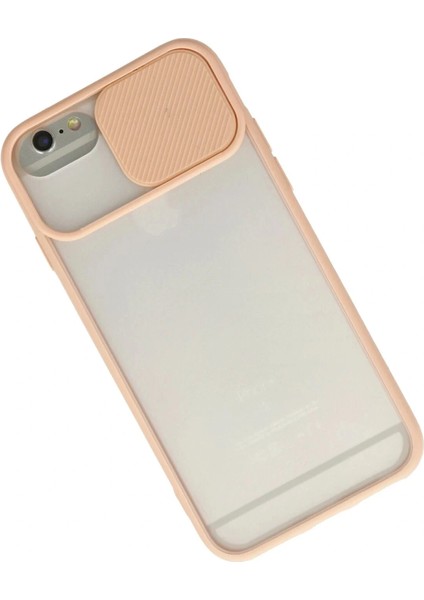 iPhone 6 Kılıf Palm Buzlu Kamera Sürgülü Silikon - Pembe fiyatları