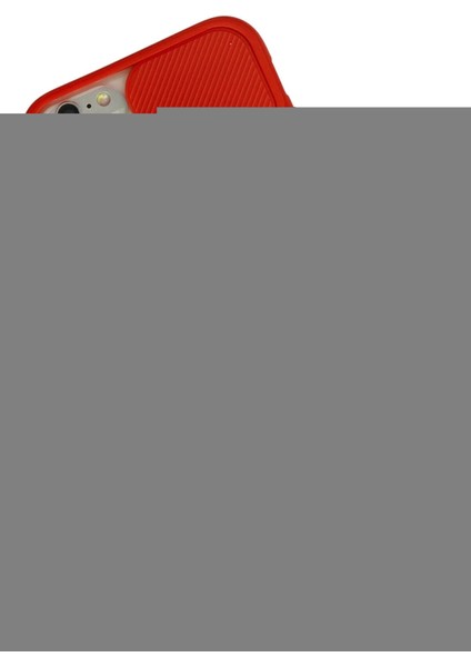 iPhone 6 Kılıf Palm Buzlu Kamera Sürgülü Silikon - Kırmızı fiyatları