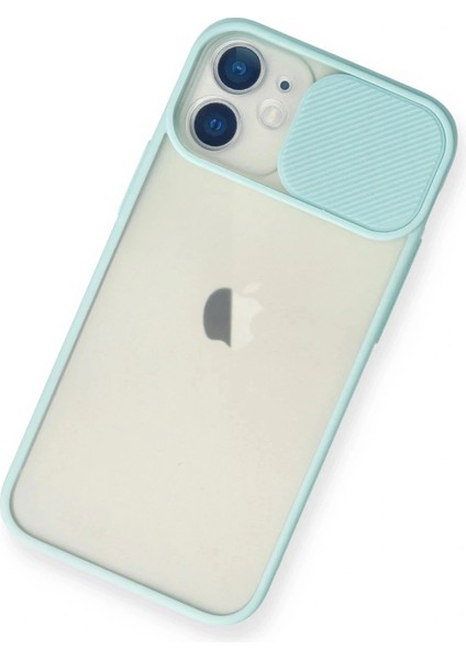 iPhone 11 Kılıf Palm Buzlu Kamera Sürgülü Silikon - Turkuaz modelleri