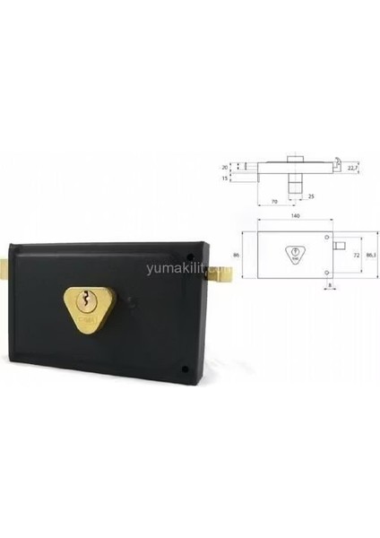 Tirajlı Kilit Kare - Kapı Kilidi - fiyatları