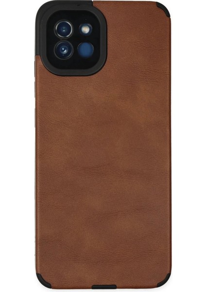 Samsung Galaxy A03 Kılıf Loop Deri Silikon - Kahverengi