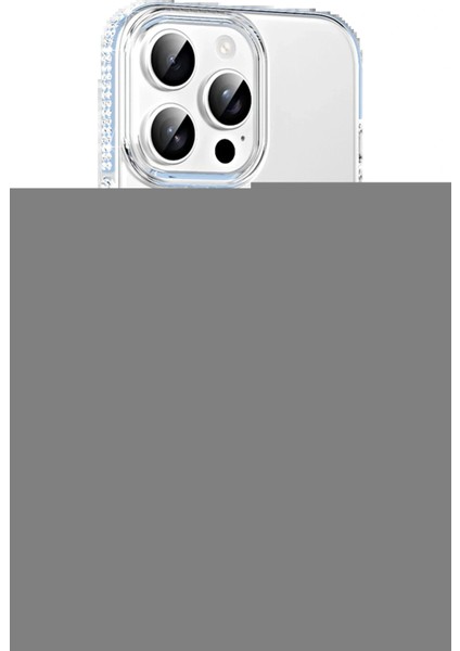 Apple iPhone 15 Pro Move Taşlı Magsafe Kapak - Mavi