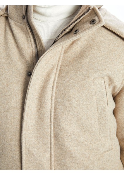 Yeni Sezon Standart Kalıp Dik Yaka Erkek Kaşe Kaban modelleri