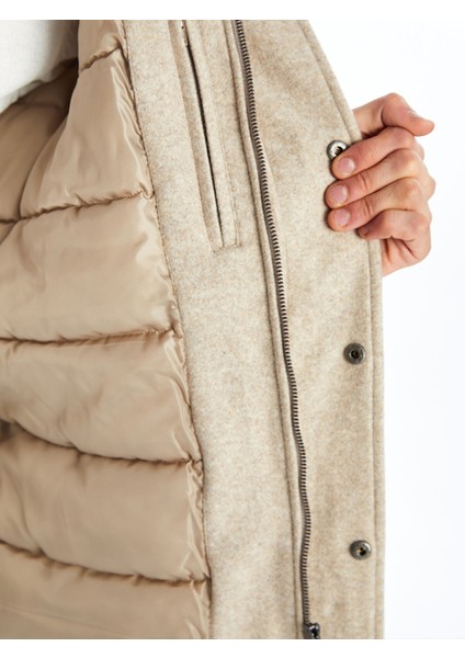 Yeni Sezon Standart Kalıp Dik Yaka Erkek Kaşe Kaban fırsatları