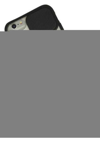 iPhone 6 Plus Kılıf Palm Buzlu Kamera Sürgülü Silikon - Siyah fiyatları