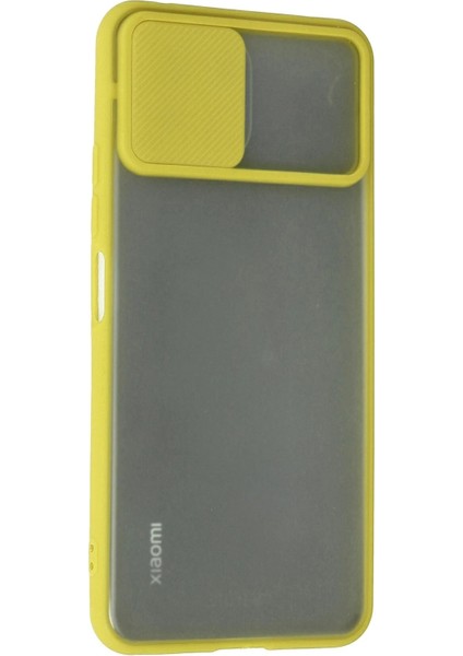 Xiaomi Mi 11 Lite Kılıf Palm Buzlu Kamera Sürgülü Silikon - Sarı modelleri